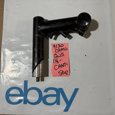 1 1/8” Quill 4130 CrMo STEM 100mm REACH 25.4 mm CLAMP vintage MTB cable-stop - Image 1 of 4