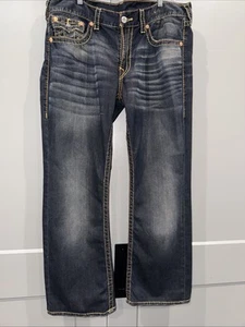 True Religion billy super t jeans 38 X 30 Vintage Accents Y2K Boot Cut USA - Picture 1 of 12
