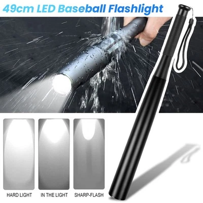 Baseballschläger Taschenlampe 49cm Wasserdichte LED Selbstverteidigung im Freien - Bild 1 von 4