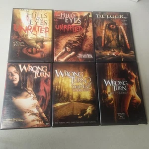 The Hills Have Eyes / Detour/ Wrong Turn - 6 DVD Horror Lot - Picture 1 of 13