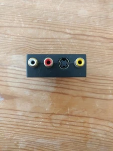 SCART Adaptor AV Block Playstation S-Video With In/Out Switch GOLD - Picture 1 of 3
