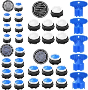 28 Pcs Faucet Cache Aerators with 5 Pcs Faucet Aerator Key Cache Aerators Replac - Picture 1 of 12