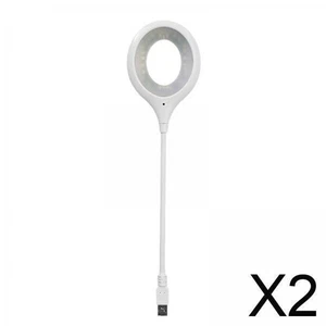 2x Sprachgesteuerte Tischlampe mit 16 LEDs, Buchleselampe, Kompakte USB - Bild 1 von 7