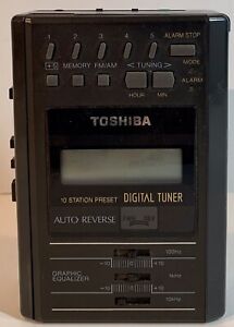 Toshiba Portable Stereo Radio Cassette Player Model KT-4538 For Repair/Parts