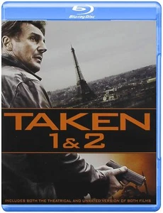 Taken 1  2 (Blu-ray Disc, 2014, 2-Disc Set)  NEW FREE SHIPPING - Picture 1 of 2