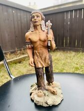 RARE Native American Indian Warrior Statue Sculpture Figurine
