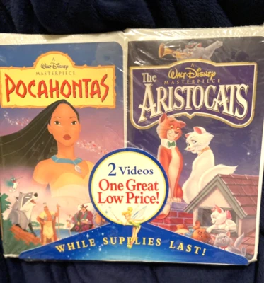 NEW & SEALED Disney's POCAHONTAS  & ARISTOCATS  2 pack Masterpiece Edition Foto 1 de 4