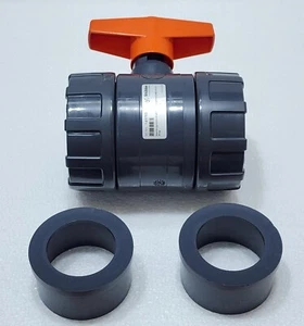 Stubbe 145753 Ball Valve Profi 101 PVC-U-EPDM d63 DN50 PN16 2" 161546007 - Picture 1 of 7