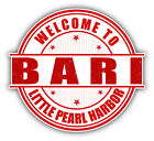 Bari Perl Harbor Stamp Car Bumper Sticker Decal 5" x 4"