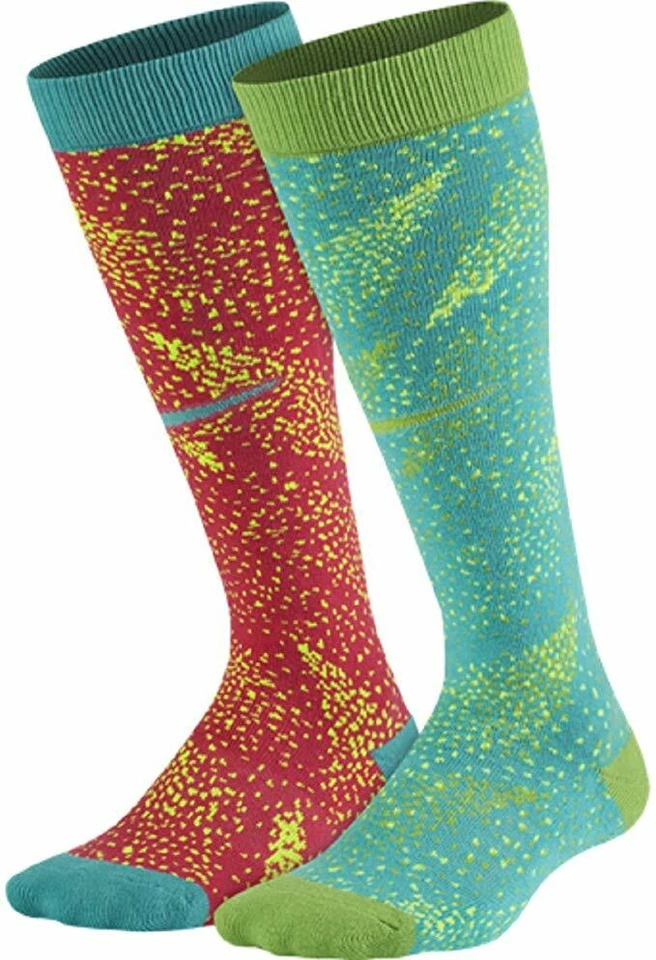 Nike Jóvenes Niñas 2PK Sobre la pantorrilla Rendimiento Calcetines Acolchados 5Y-7Y SX5263-903 Foto 1 de 1