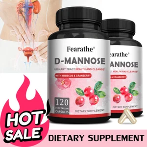 D-Mannose Capsules Veggie Caps 1000mg 100% Pure UTI Relief Urinary Tract - Picture 1 of 13