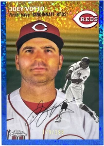 Topps 2022 Cromo Platino Aniversario - Joey Votto - Azul Mini-Diamante Ref/199 - Imagen 1 de 2