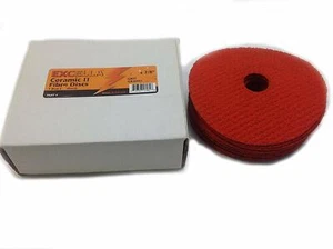 Sungold Schleifmittel 17004 50er-Körnung orange Keramikfaserscheibe (10er-Packung), 4,5 Zoll - Bild 1 von 2