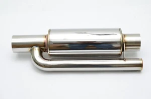 1320 Performance ultra quiet SHORT QW resonator muffler universal 3" inlet out - Picture 1 of 15