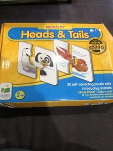 The Learning Journey:My First Match It-Head and Tails - 20Piece Self-Correct**** - Picture 1 of 4