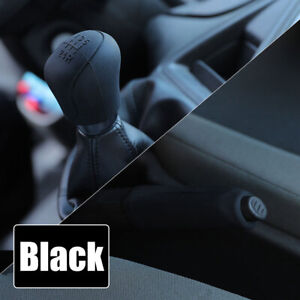 Black Silicone Gear Shift Knob Cover Non Slip Grip Handle Case Car Accessories