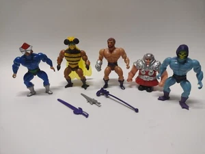 Lot of 5 Vintage He-Man Masters of the Universe MOTU Action Figures Skeletor - Picture 1 of 7