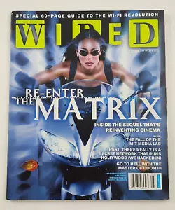 Wired Magazine The Matrix Reloaded Jada Pinkett Smith Wireless Special May 2003 - Picture 1 of 6
