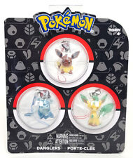 Pokemon Danglers 3 Pack - Evee, Leafeon, Glaceon (TOMY, 2017)