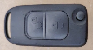 MERCEDES SLK R170 FLIP BLANK KEY HU64 FOB CASE INFRA RED LIGHT TRANSPONDER CHIP - Picture 1 of 9