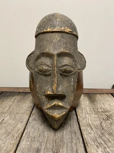 Antique African Ngbaka Tribal Mask DRC Congo Wood Ritual Art Hand Carved - Picture 1 of 5