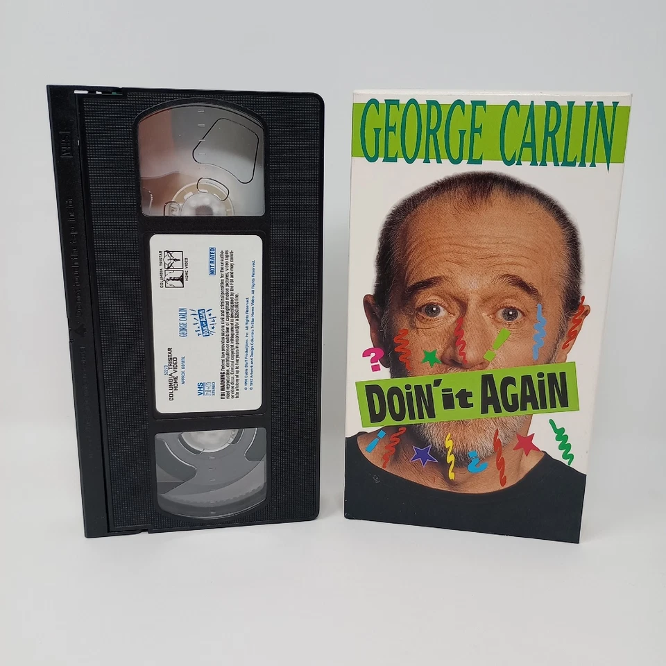 George Carlin Doin' It Again Stand-Up Comedy 1993 VHS - Image 1 of 4
