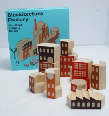 Areaware Blockitecture Factory Architect Building Blocks Brutalism City COMPLETE - Image 1 of 4