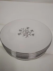 Set of 10 LENOX China PRINCESS- 516 Dinner Plates Platinum Vintage - Picture 1 of 5