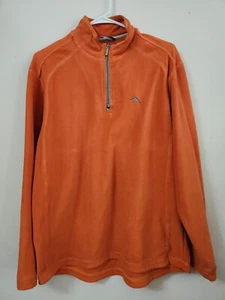 Tommy Bahama Mens Size Medium Pullover Sweater Long-Sleeve 1/4 Zip Orange - Picture 1 of 10