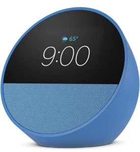 Amazon Echo Spot Smart Alarm Clock Alexa Home Speaker Ocean Blue 2024 Release - Picture 1 of 7