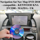 Nawigacja Nawigacja satelitarna Mapa DVD 2018 - kompatybilna - KENWOOD KNA DV3200 - MAZDA - UK