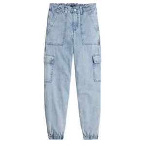 J. CREW FACTORY DRAPEY CARGO JOGGER JEANS SIZE 35 WOMEN (SZ 20-22) NWT NEW - Picture 1 of 11