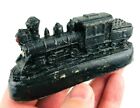 1980 VCP Hand Carved Coal Locomotive Train Paperweight Made from Coal  *Mo