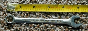 NEW BRITAIN NDF-50M 3/8” 6 Point Combination Wrench! USA Vintage! Great Shape! - Picture 1 of 3