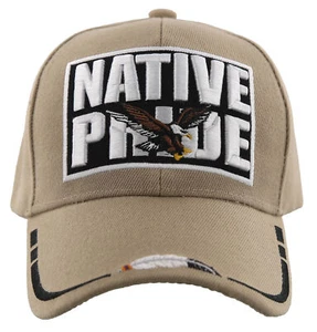 ¡NUEVO! GOR GORRA SOMBRERO PLUMAS ÁGUILA ORGULLO NATIVO BRONCEADO - Imagen 1 de 4