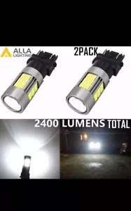 Alla Lighting 3157 LED SIGNAL/STOP TAIL/REVERSE/DRL LIGHTS White & RED - Picture 1 of 16