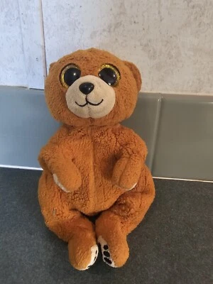 Ty Boo Beanie Bellies Brown Grizzly Bear Duncan 6" Plush Stuffed Animal Toy - Image 1 of 4