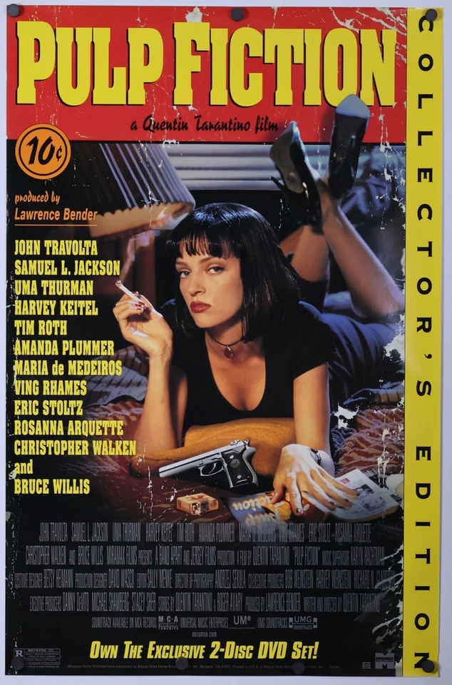 Pulp Fiction - Original Filmposter - Video Release - 27x40 Tarantino - Bild 1 von 1