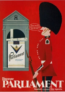 1969 Vintage Print Ad Discover Parliament America's recessed British Foot Guard - Picture 1 of 2