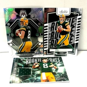 SEAN CLIFFORD 2023 Absolute Rookie Force Relic #RF-9 & Base #141 & Mosaic #361 - Picture 1 of 5