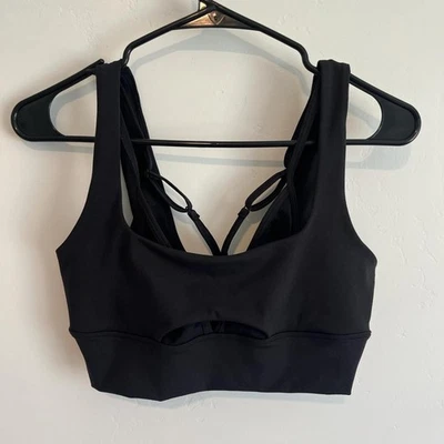 全新带标签 L 太空全力文胸,全黑。 尺寸小号。 — 第 1/4 张图片