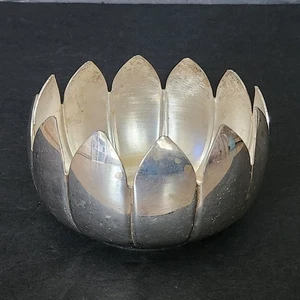 Vintage Leonard Silverplate Lotus Schale versilbert Herzstück Schmuck Bonboniere - Bild 1 von 13