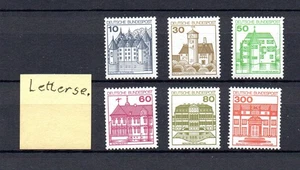 Bund 1987 Satz 913 A II/1143 A II Letterset Burgen und Schlosser postfrisch - Picture 1 of 2
