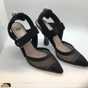 Zapatos de salón endi Colibri malla con cordones negros 37,5 hechos en Italia Vero Cuoio - Imagen 1 de 9