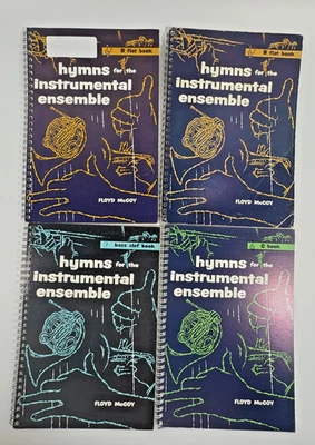 Hymns for the Instrumental Lot 4 Sacred Church Music Floyd McCoy Bb C Bass Clef - Image 1 of 4