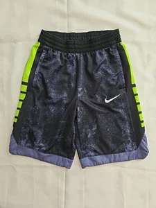 Nike DRI-FIT Basketball Shorts, Black Gray Neon Green Boy's Large - Picture 1 of 4