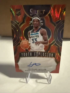 Leonard Miller 2023-24 Select Youth Explosion Signatures Red Flash Prizms #d /49 - Picture 1 of 8