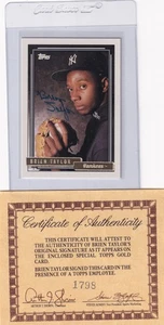1992 TOPPS GOLD BRIEN TAYLOR #793 AUTOGRAPH  ROOKIE  WITH TOPPS COA  FACTORY SET - Picture 1 of 1