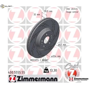 2x BRAKE DISC 400.5555.55 FOR MERCEDES-BENZ OM 654.820 2.0L 4cyl GLE 2.9L 6cyl - Picture 1 of 9