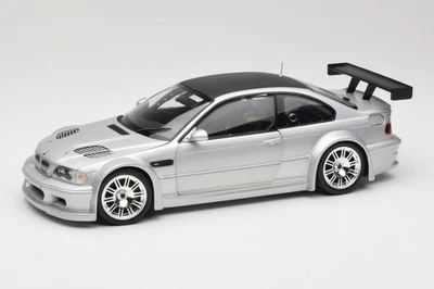 100012102 BMW M3 E46 GTR Street Silver with Carbon Roof Minichamps 1:18 - Immagine 1 di 4